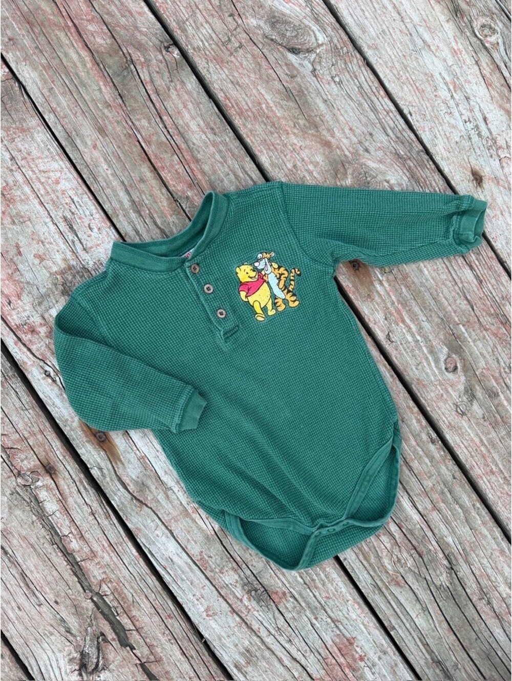 Vintage Disney Winnie the Pooh Embroidered Onesie Size 24 Months